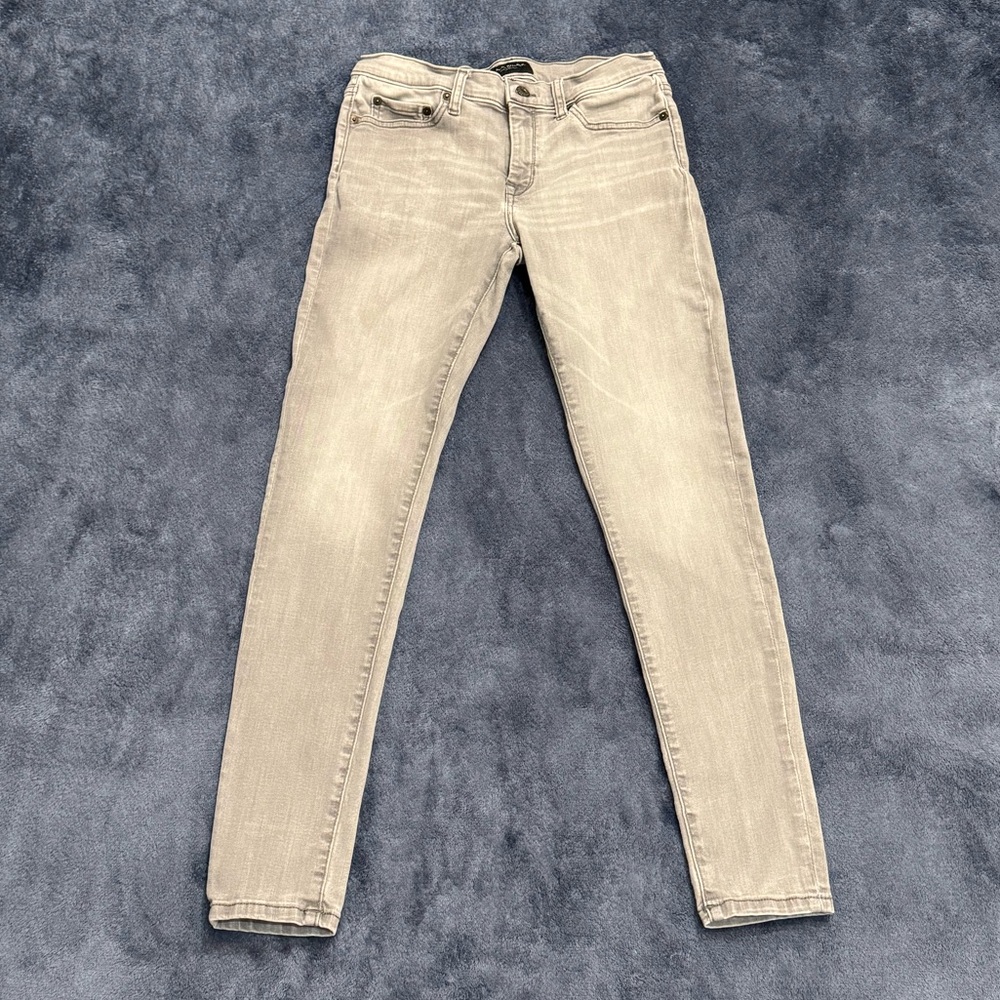 Banana Republic Factory Light Grey Denim Sculpt Skinny Jeans